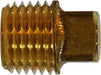 706109-12 Midland Lead Free Pipe Fitting - Plug Cored Square Head - 3/4" Male Pipe - Brass