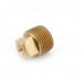 706114-08 Midland Lead Free Pipe Fitting - Plug Solid Square Head - 1/2" Male Pipe - Brass