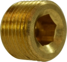 706115-12 Midland Lead Free Pipe Fitting - Countersunk Plug Hex - 3/4" Male Pipe - Brass