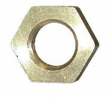 28124 (28-124) Midland Locknut - 1/4" Female NPTF (Straight Pipe Thread) - Brass