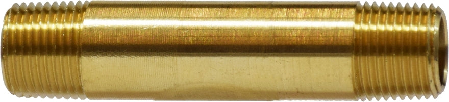 28154 (28-154) Midland Long Nipple - 1/2" Male NPTF - 2-1/2" Length - Brass