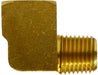 28156 (28-156) Midland 90° Street Elbow - 1/8" Female NPTF x 1/8" Male NPTF - Brass