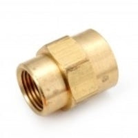 06119-0804 Midland Lead Free Pipe Fitting - Reducing Coupling - 1/2" Female Pipe x 1/4" Female Pipe - Brass