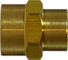 28185L (28-185L) Midland Low Pressure Female Pipe Reducing Coupling - 1/2" Female NPTF x 3/8" Female NPTF - Brass