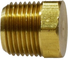 28203 (28-203) Midland Cored Hex Plug - 3/8" Male NPTF - Brass