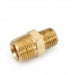 706123-0806 Midland Lead Free Pipe Fitting - Reducing Hex Nipple - 1/2" Male Pipe x 3/8" Male Pipe - Brass