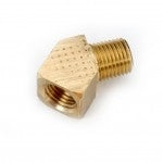 706124-04 Midland Lead Free Pipe Fitting - 45° Street Elbow - 1/4" Female Pipe x 1/4" Male Pipe - Brass