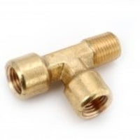 706227-06 Midland Lead Free Pipe Fitting - Male Run Street Tee Forged - 3/8" Female Pipe x 3/8" Male Pipe x 3/8" Female Pipe - Brass