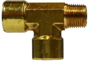 28256 (28-256) Midland Forged Street Tee Male Run - 1/2" Female NPTF x 1/2" Male NPTF x 1/2" Female NPTF - Brass