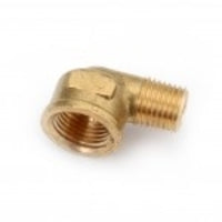 706228-0806 Midland Lead Free Pipe Fitting - Forged Reducing 90° Street Elbow - 1/2" Female Pipe x 3/8" Male Pipe - Brass