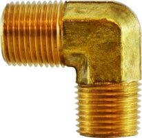 28267 (28-267) Midland Forged 90° Male Elbow - 1/4" Male NPTF x 1/4" Male NPTF - Brass