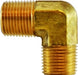 28267 (28-267) Midland Forged 90° Male Elbow - 1/4" Male NPTF x 1/4" Male NPTF - Brass