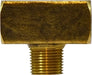 28283 (28-283) Midland Male Branch Tee - 3/8" Female NPTF x 3/8" Female NPTF x 3/8" Male NPTF - Brass