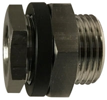 28300SS Midland Female Pipe Bulkhead Fitting - 1/8" Female NPTF - 0.701" Hose Size - 316L Stainless Steel