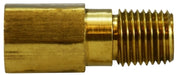 28335 (28-335) Midland Long Extension Adapter (D.O.T. Approved) - 1/8" Female NPTF x 1/8" Male NPTF - 1-1/4" Length - Brass