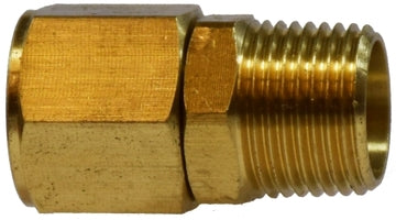 28427 (28-427) Midland Pipe Swivel Adapter - 1/2" Female NPTF x 1/2" Male NPTF - Brass