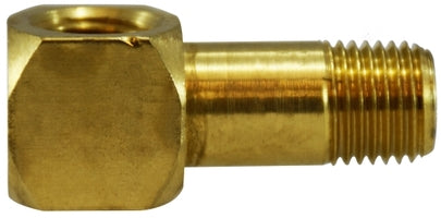 28330 (28-330) Midland Long Street 90° Elbow (D.O.T. Approved) - 1/4" Female NPTF x 1/4" Male NPTF x 1-11/16" - Brass