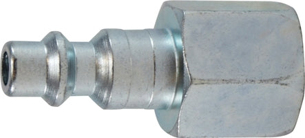 98801 (98-801) Midland Industrial Interchange Pneumatic Female Plug - 1/4" Female Pipe - 3/8" Body Size - Steel