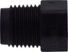 28601B (28-601B) Midland Plastic Pipe Fitting - Hex Head Plug - 1/8" Male Pipe - Black Polyethylene