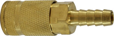 28603 (28-603) Midland ARO 210 Interchange Pneumatic Hose Barb Coupler - 3/8" Hose ID - 1/4" Body Size - Brass