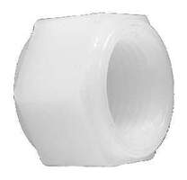 28640W (28-640W) Midland Plastic Pipe Fitting - Cap - 1/4" Female Pipe - White Nylon