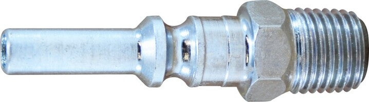 28685 (28-685) Midland Lincoln Interchange Pneumatic Male Plug - 1/8" Male Pipe - 1/4" Body Size - Steel