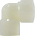 28705W (28-705W) Midland Plastic Pipe Fitting - 90° Elbow - 1" Female Pipe x 1" Female Pipe - White Nylon