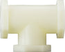 28744W (28-744W) Midland Plastic Pipe Fitting - Tee - 3/4" Female Pipe x 3/4" Female Pipe x 3/4" Female Pipe - White Nylon