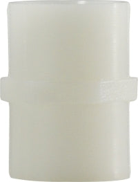 28763W (28-763W) Midland Plastic Pipe Fitting - Coupling - 1/2" Female Pipe x 1/2" Female Pipe - White Nylon