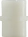 28763W (28-763W) Midland Plastic Pipe Fitting - Coupling - 1/2" Female Pipe x 1/2" Female Pipe - White Nylon