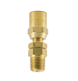 2B3MS ZSi-Foster Reusable Hose Fitting - Swivel Under Pressure Adapter - 1/4" ID x 1/2" OD - 1/4" MPT - Brass
