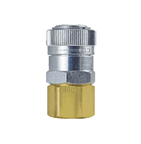 2R4204 ZSi-Foster Quick Disconnect 2FRL Series 3/8" Automatic Socket - 3/8" FPT - Brass/Steel