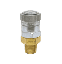2R4104 ZSi-Foster Quick Disconnect 2FRL Series 3/8" Automatic Socket - 1/4" MPT - Brass/Steel