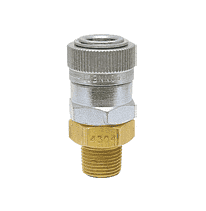 2R4304 ZSi-Foster Quick Disconnect 2FRL Series 3/8" Automatic Socket - 3/8" MPT - Brass/Steel