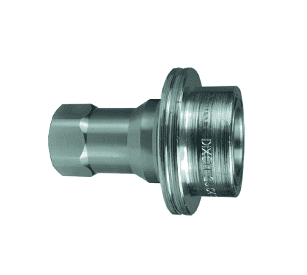 2HSBF2-S Dixon 303 Stainless Steel HS-Series Quick Disconnect 1/4" ISO-B Steam Interchange Hydraulic Coupler - 1/4"-19 Female BSPP