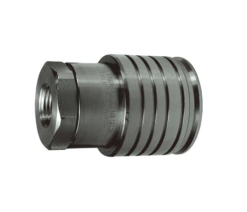 8STF10-SS Dixon Stainless Steel ST-Series Quick Disconnect 1" Snap-Tite 71-Series Interchange Hydraulic Coupler - 1-1/4"-11-1/2 Female NPTF