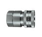 6VBF6-SS Dixon 316 Stainless Steel V-Series Quick Disconnect 3/4" Snap-Tite H/IH Interchange Valved Hydraulic Coupler - 3/4"-14 Female BSPP