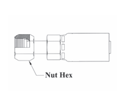 3-02404 Couplamatic 3 Series Coupling - O-Ring Face Seal (ORF) - Female Swivel - 1/8" Hose ID - 9/16-18 Thread Size