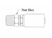 3-04144 Couplamatic 3 Series Coupling - NPTF - Male Swivel - 1/4" Hose ID - 1/4-18 Thread Size