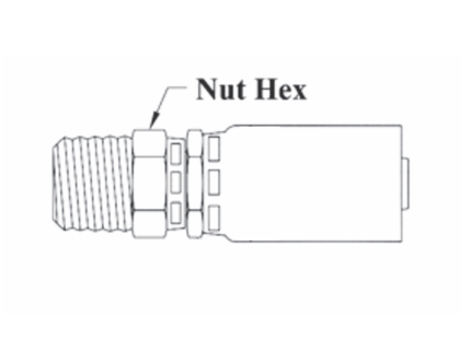 3-04144 Couplamatic 3 Series Coupling - NPTF - Male Swivel - 1/4" Hose ID - 1/4-18 Thread Size