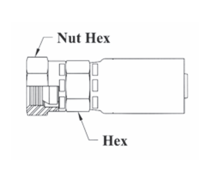 3-06246 Couplamatic 3 Series Coupling - NPSM - Female Swivel - 3/8" Hose ID - 3/8-18 Thread Size