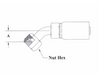 3-08608 Couplamatic 3 Series Coupling - JIC/SAE Dual Seat - 45° Female Swivel - 1/2" Hose ID - 3/4-16 Thread Size