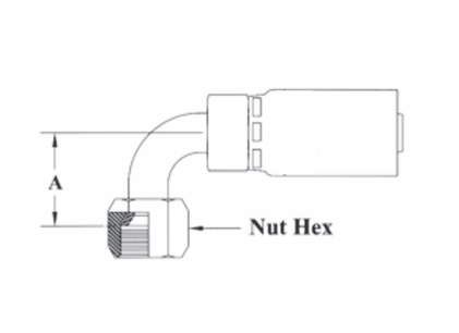 3-06646 Couplamatic 3 Series Coupling - JIC Seat - 90° Female Swivel - 3/8" Hose ID - 9/16-18 Thread Size