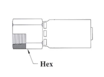3-04204 Couplamatic 3 Series Coupling - NPTF - Female Solid - 1/4" Hose ID - 1/4-18 Thread Size