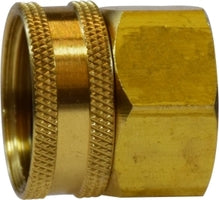 707401-1212 Midland Lead Free Barstock Garden Hose Fitting - Swivel - 3/4" Female GHT x 3/4" Female NPTF - Brass