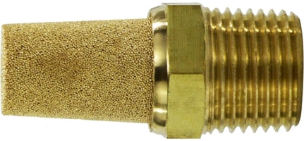 300028 (300-028) Midland Pneumatic Muffler - 1" Male Pipe - Brass