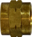 30012 (30-012) Midland Garden Hose Fitting - Female x Female GHT (No Swivel) - 3/4" Female GHT x 3/4" Female GHT - Brass