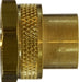 30016 (30-016) Midland Garden Hose Fitting - Rigid Female x Female - 3/4" Female GHT x 1/8" Female NPTF - Brass