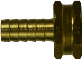 707046-1012 Midland Lead Free Barstock Garden Hose Fitting - Female Swivel Only - 5/8" Hose ID x 3/4" Female GHT - Brass