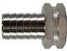 30033SS (30-033SS) Midland Garden Fitting - Female Only - 5/8" Hose Barb x 3/4" Female GHT - 316 Stainless Steel